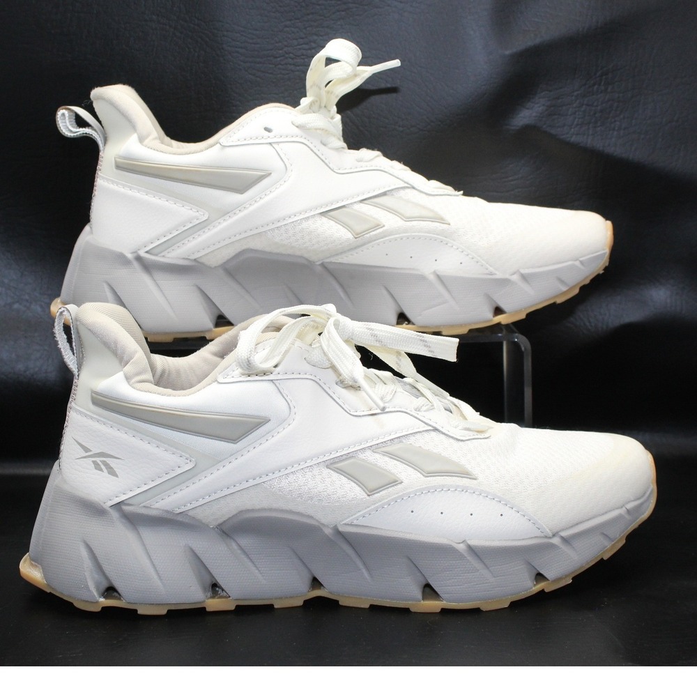 Reebok Vizome Women's Shoes Size 9 White Grey 100204732 Zig Energy Gum Sole